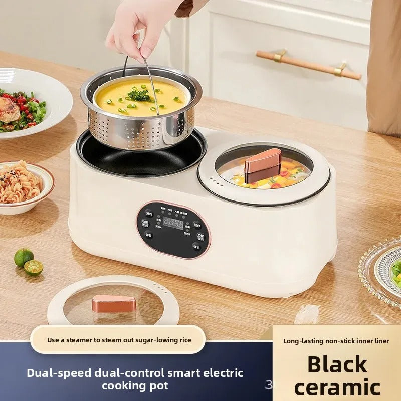 ๐๐๐ฌ๐ฒ๐๐จ๐จ๐คโข Portable Multi-Function Double-Pot Steam Cooker