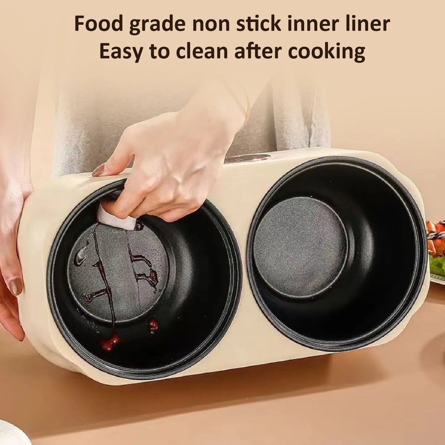 ๐๐๐ฌ๐ฒ๐๐จ๐จ๐คโข Portable Multi-Function Double-Pot Steam Cooker